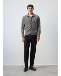 Mango - Alpaca Wool Blend Knitted Shirt - Lyst