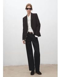 Mango - Straight-Fit Suit Blazer - Lyst
