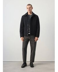 Mango - Wool-Blend Jacket With Pockets - Lyst