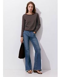 Mango - Gestreifter Strickpullover - Lyst