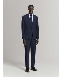 Mango - Milan Slim Fit Suit Trousers - Lyst