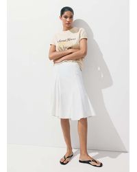Mango - Printed Cotton-Blend T-Shirt - Lyst