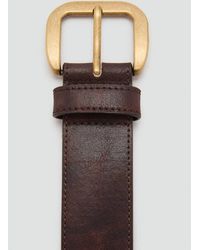 Mango - Square Buckle Belt - Lyst