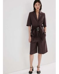 Mango - Straight Linen Bermuda Shorts - Lyst