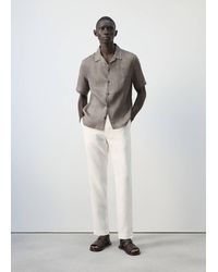 Mango - Regular-Fit 100% Linen Shirt - Lyst