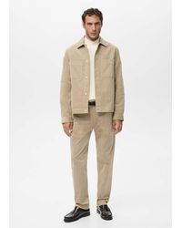 Mango - Corduroy Overshirt With Pockets - Lyst