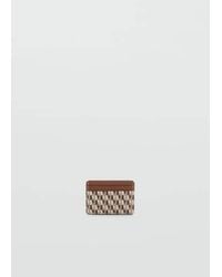 Mango - Leather Card Holder Wallet - Lyst