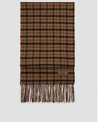 Mango - 100% Wool Checked Scarf - Lyst