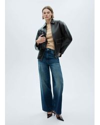Mango - Fine-Knit Boat-Neck Sweater Medium - Lyst