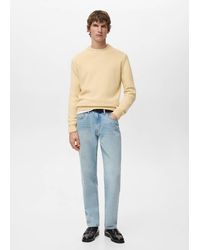 Mango - 100% Italian Wool Knitted Sweater - Lyst