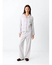 MANGO TEEN - Floral-Print Pyjamas - Lyst