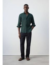 Mango - 100% Linen Regular-Fit Shirt - Lyst