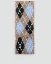 Mango - Diamond-Pattern Scarf With Brushed Finish - Lyst