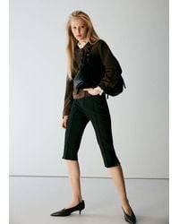 Mango - Chest-Pocket Suede Jacket - Lyst