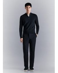 Mango - Comfort Stretch Zip Jersey - Lyst