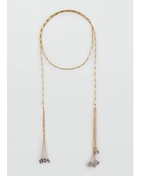 MANGO TEEN - Pendant Scarf Necklace - Lyst