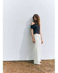 MANGO TEEN - Straight Scarf Trousers - Lyst