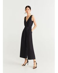 mango velvet long jumpsuit