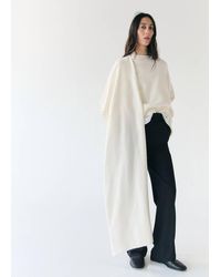 Mango - Pull En Maille Foulard Écru - Lyst