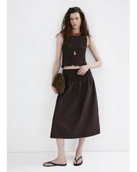 Mango - Honeycomb Lyocell Top - Lyst