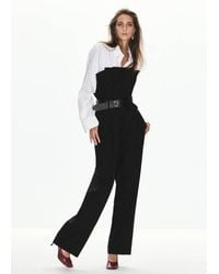 Mango - Bandeau Jumpsuit With Belt - Lyst