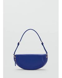 Mango - Semi-Circular Faux Leather Shoulder Bag - Lyst
