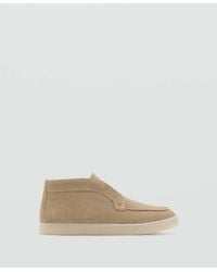 Mango - Suede Leather Sporty Ankle Boot - Lyst