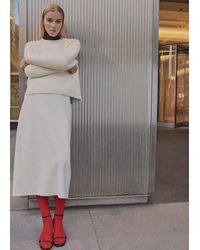 Mango - Round-Neck Sweater With Soft Finish - Lyst