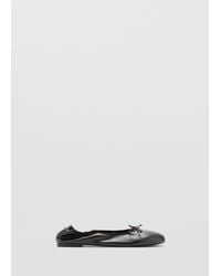 Mango - Ballet Pump With Elastic Bow - Lyst