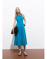 Mango - Flared Midi-Dress - Lyst