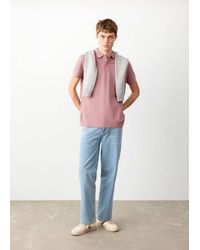 MANGO TEEN - Short-Sleeved Cotton Polo Shirt - Lyst