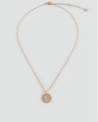 MANGO TEEN - Letter Pendant Necklace - Lyst