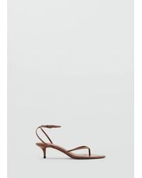 Mango - Strappy Heeled Sandals - Lyst