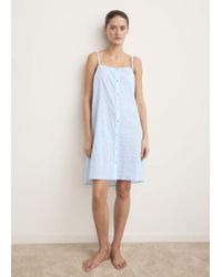 Mango - Cotton Spaghetti-Strap Nightgown - Lyst