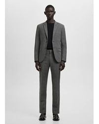 Mango - Stretch Fabric Super Slim-Fit Suit Trousers - Lyst