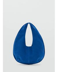 Mango - Small Split Leather Bag - Lyst