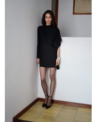 Mango - Short Asymmetrical Sleeve Dress - Lyst