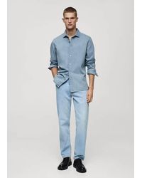 Mango - Regular-Fit Denim Shirt Light - Lyst