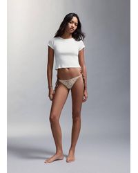 MANGO TEEN - Printed Bikini With Medium-Coverage Bottoms - Lyst