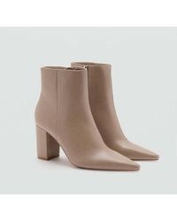 Mango - Ankle Boots With Block Heel - Lyst