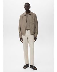 Mango - Slim Fit-Hose Aus 100 Leinen - Lyst