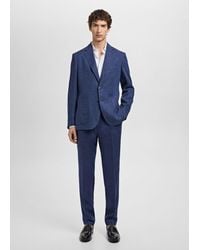 Mango - Salerno 100% Linen Slim Fit Suit Blazer - Lyst