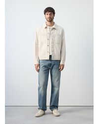 Mango - Jeansjacke Aus 100 Baumwolle Mit Taschen - Lyst
