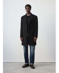 Mango - Long Wool Coat - Lyst