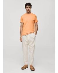 Mango - Basic Cotton T-Shirt - Lyst