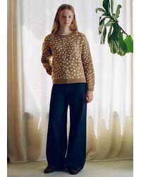 MANGO TEEN - Animal Print Sweater - Lyst