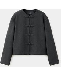 Mango - Straight Jacket With Toggle Fastening - Lyst