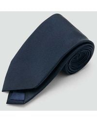 Mango - Plain Silk Tie - Lyst