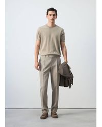 Mango - 100% Cotton Fine Jersey T-Shirt - Lyst