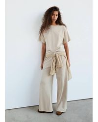 Mango - Seam Detail T-Shirt - Lyst